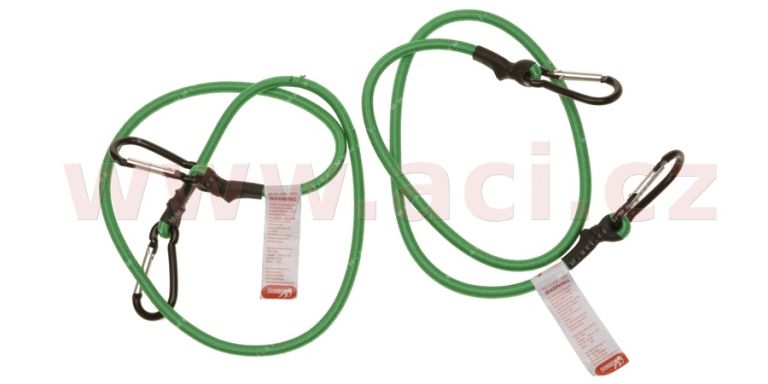 Gumicuk s 2 karabinami, délka 100 cm, průměr 7 mm, 2 ks homologace TÜV