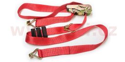 Upínací popruhy pro uchycení vozidel přes kolo, 5 t, dvojité háky + 3x protiskluzový segment, ráčna 