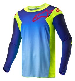 Dres RACER HOEN, ALPINESTARS (žltá fluo/modrá/červená)