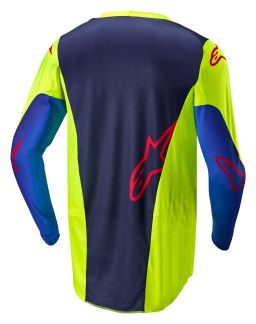 Dres RACER HOEN, ALPINESTARS (žltá fluo/modrá/červená)
