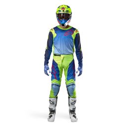 Dres RACER HOEN, ALPINESTARS (žltá fluo/modrá/červená)