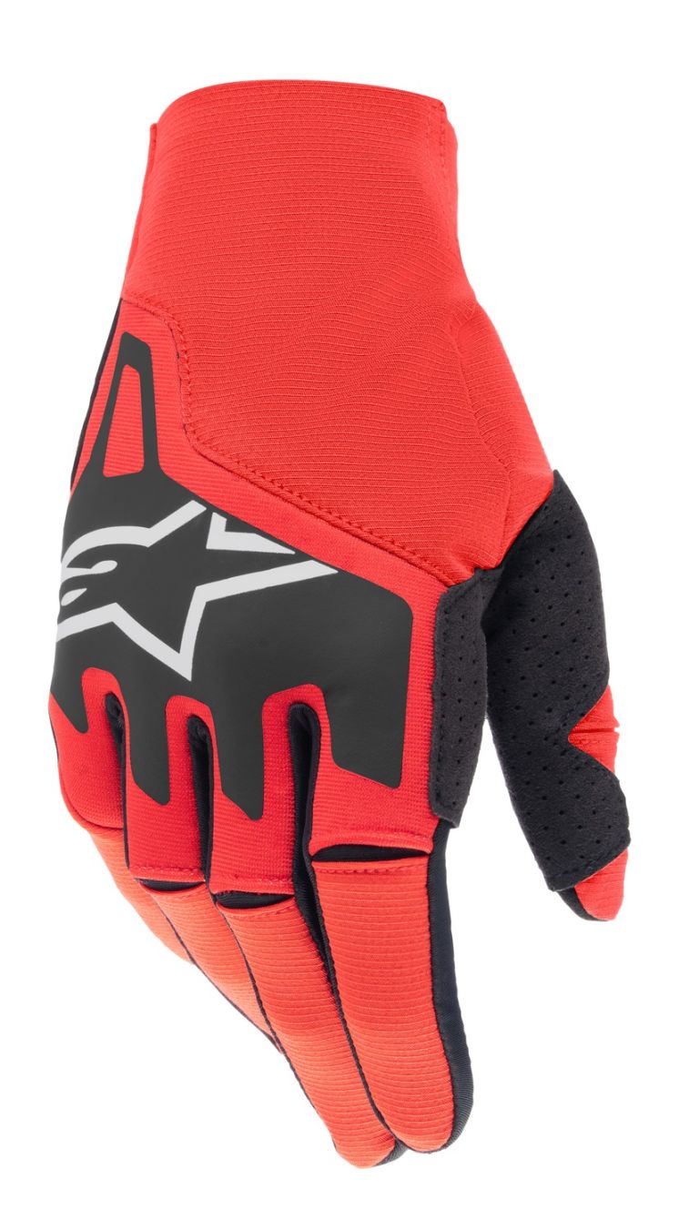 Rukavice TECHSTAR, ALPINESTARS (červená/černá/bílá)