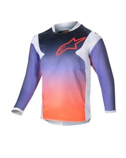Dres RACER HOEN KIDS, ALPINESTARS, detský (svetle šedá/gradient/černá)