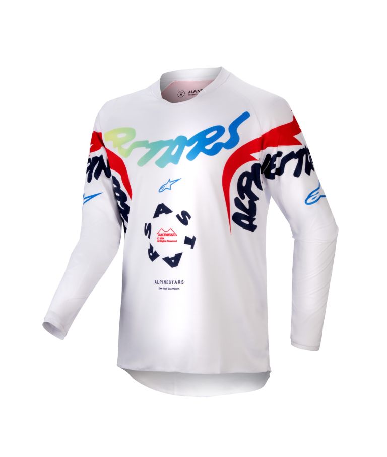 Dres RACER HANA, ALPINESTARS, detský (bílá/multicolor)