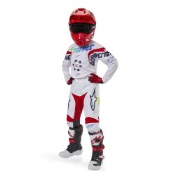 Dres RACER HANA, ALPINESTARS, detský (bílá/multicolor)