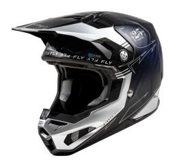 Prilba FORMULA S CARBON, FLY RACING - USA (modrá/stříbrná)