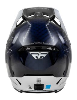 Prilba FORMULA S CARBON, FLY RACING - USA (modrá/stříbrná)