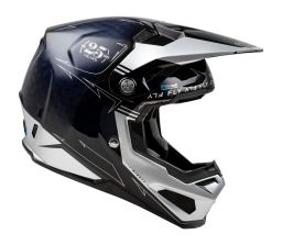 Prilba FORMULA S CARBON, FLY RACING - USA (modrá/stříbrná)
