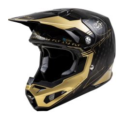 Prilba FORMULA S CARBON, FLY RACING - USA (černá/zlatá)