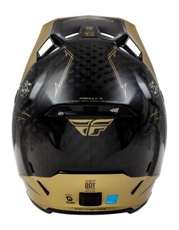 Prilba FORMULA S CARBON, FLY RACING - USA (černá/zlatá)