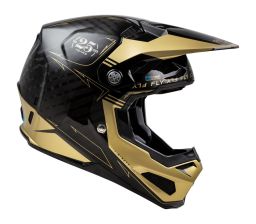 Prilba FORMULA S CARBON, FLY RACING - USA (černá/zlatá)