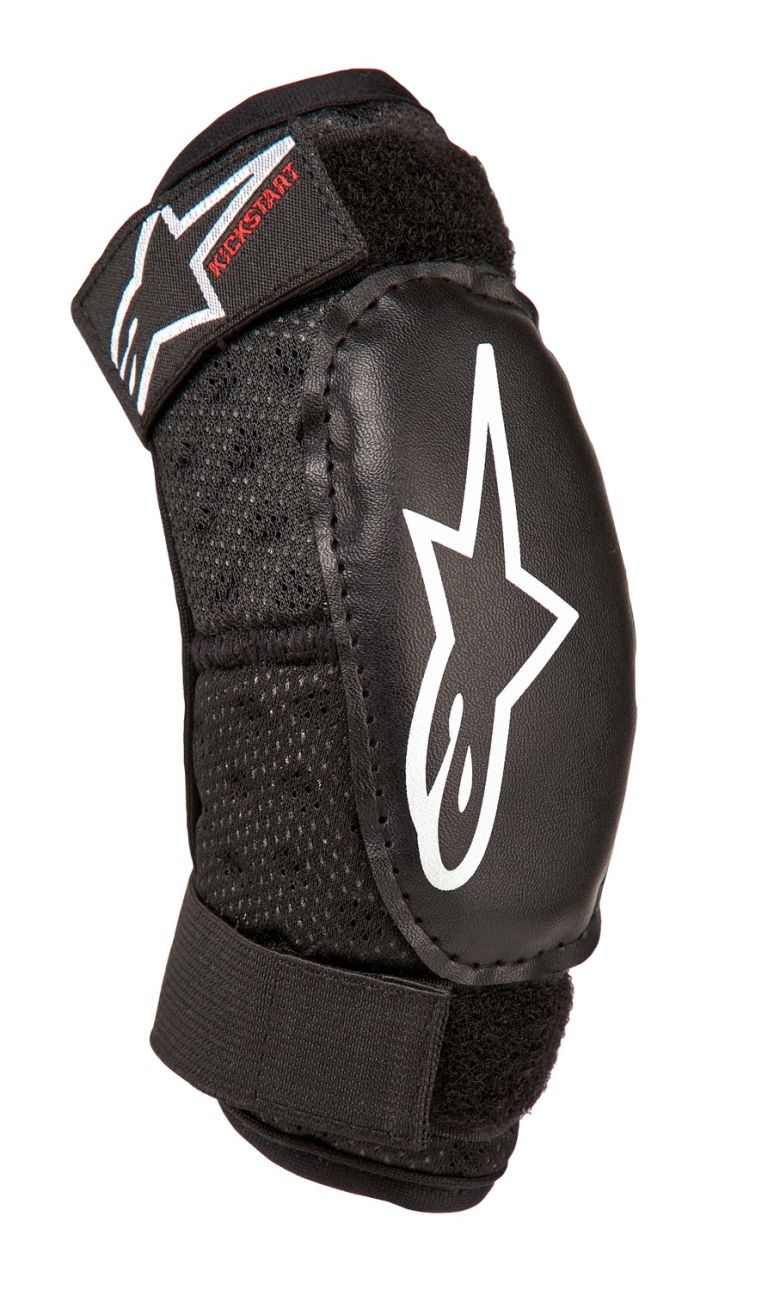 Chrániče lakťov BIONIC KICKSTART, ALPINESTARS, detské (černá/červená) 2026