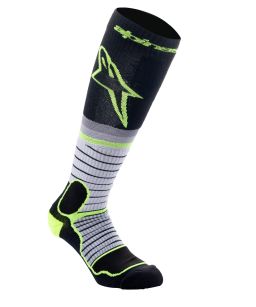 Ponožky MX pre, ALPINESTARS (černá/žlutá fluo/šedá) 2026