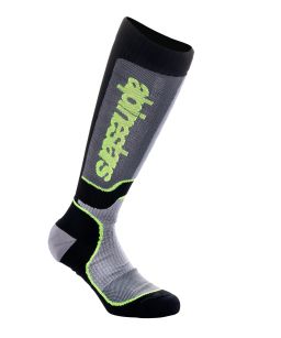 Ponožky MX PLUS, ALPINESTARS, detské (černá/šedá/žlutá fluo) 2026