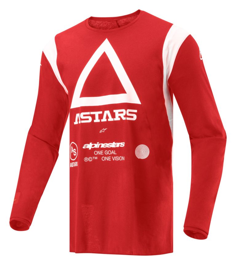 Dres TECHDURA, ALPINESTARS (červená fluo) 2026