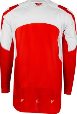 Dres EVOLUTION DST. FLY RACING - USA 2024 (červená/bílá/červená irídium)