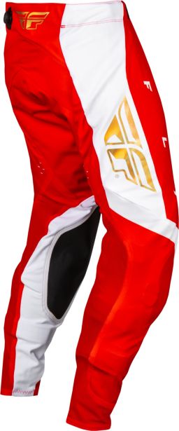 Nohavice EVOLUTION DST. FLY RACING - USA 2024 (červená/bílá/červená irídium)
