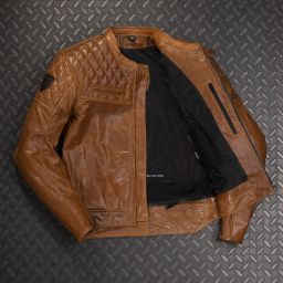 Kožená Bunda 4SR Scrambler Cognac II