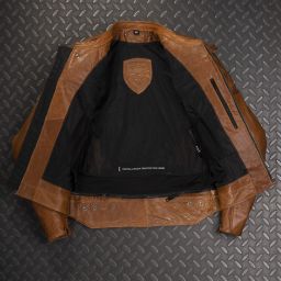 Kožená Bunda 4SR Scrambler Cognac II