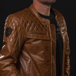 Kožená Bunda 4SR Scrambler Cognac II