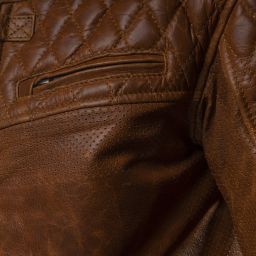 Kožená Bunda 4SR Scrambler Cognac II