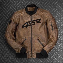 Kožená Bunda 4SR Bomber Jacket Brown Patina