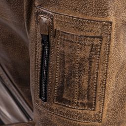 Kožená Bunda 4SR Bomber Jacket Brown Patina