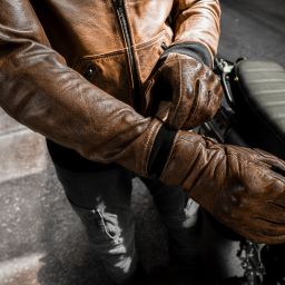 Kožená Bunda 4SR Bomber Jacket Brown Patina