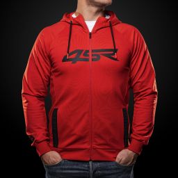 Mikina 4SR Hoodie Logo Zip Red