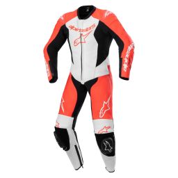 Jednodielna kombinéza GP PLUS 2, ALPINESTARS, detská (červená fluo/bílá/černá) 2025