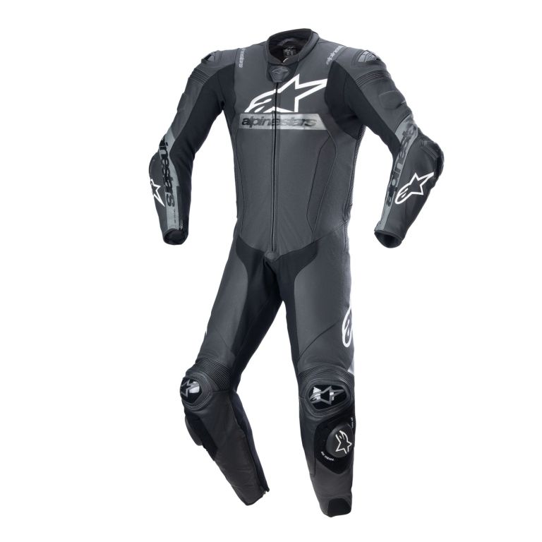Jednodielna kombinéza MISSILE 2 WARD, ALPINESTARS (černá/metalická šedá) 2025