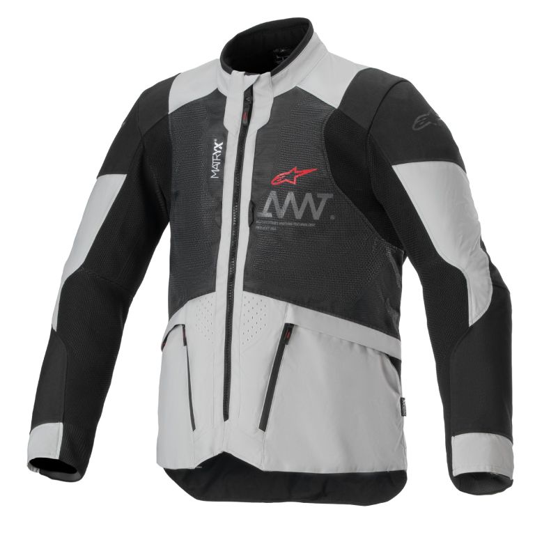 Bunda AMT 7 AIR, ALPINESTARS (svetle šedá/černá) 2025