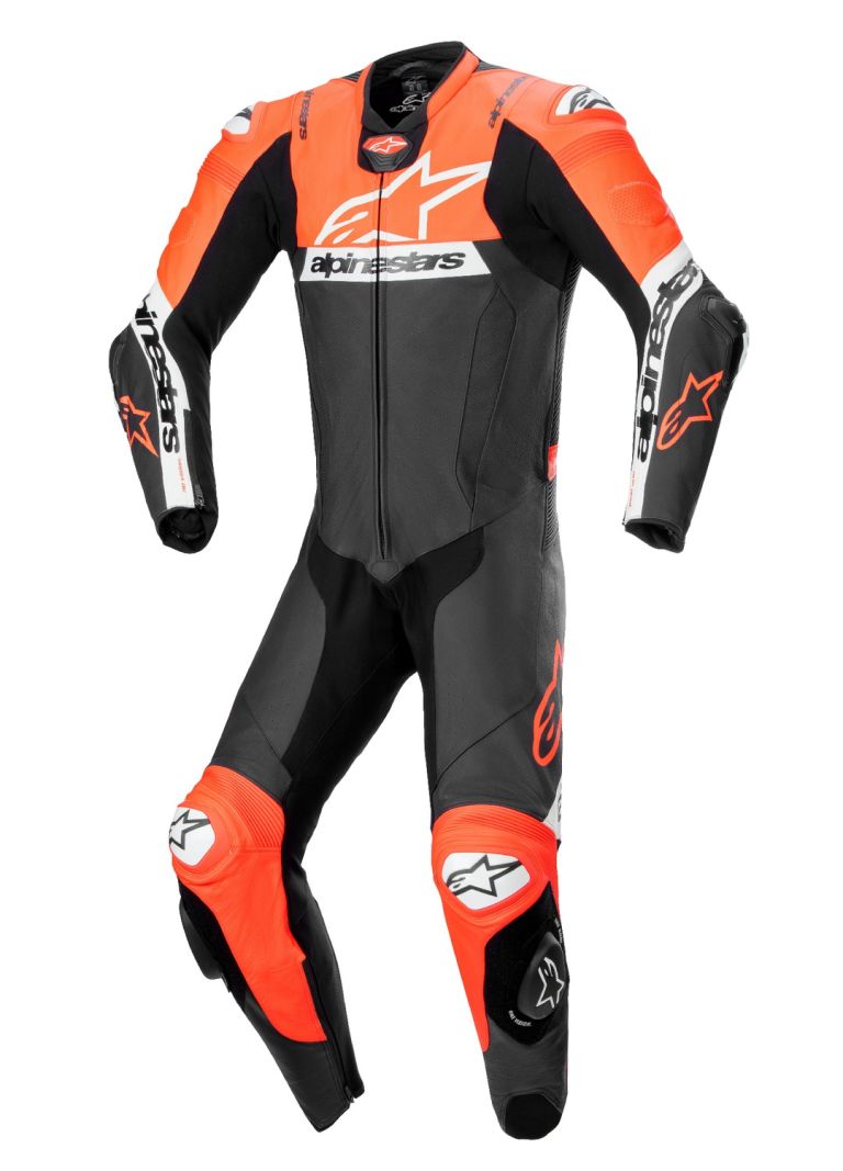 Jednodielna kombinéza MISSILE 2 WARD, ALPINESTARS (černá/červená fluo/bílá) 2025