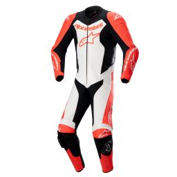 Jednodielna kombinéza GP FORCE LURV, ALPINESTARS (červená fluo/bílá/černá) 2025