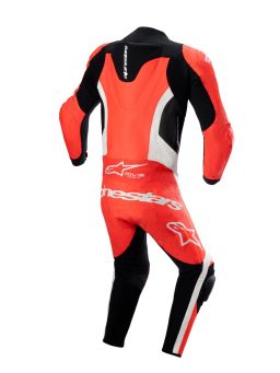 Jednodielna kombinéza GP FORCE LURV, ALPINESTARS (červená fluo/bílá/černá) 2025