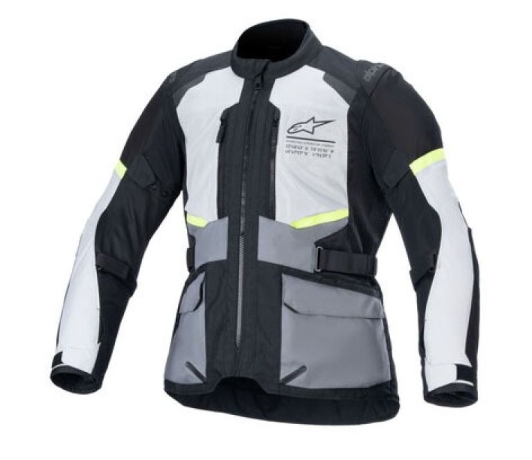Bunda ANDES AIR DRYSTAR, ALPINESTARS (svetle šedá/tmavě šedá/černá/žlutá fluo) 2025