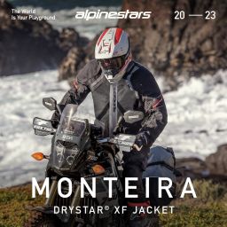 Bunda MONTEIRA DRYSTAR XF, ALPINESTARS (tmavo šedá/černá/červená) 2025