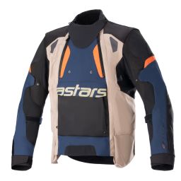 Bunda HALO DRYSTAR, ALPINESTARS (tmavo modrá/khaki/oranžová/černá) 2025