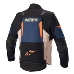 Bunda HALO DRYSTAR, ALPINESTARS (tmavo modrá/khaki/oranžová/černá) 2025