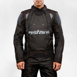 Bunda HALO DRYSTAR, ALPINESTARS (tmavo modrá/khaki/oranžová/černá) 2025