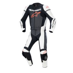 Dvojdielna kombinéza GP FORCE LURV, ALPINESTARS (bílá/černá/červená fluo) 2025