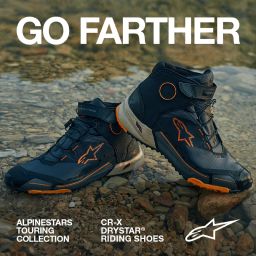 Topánky CR-X DRYSTAR, ALPINESTARS (černá/hnědá/oranžová) 2025
