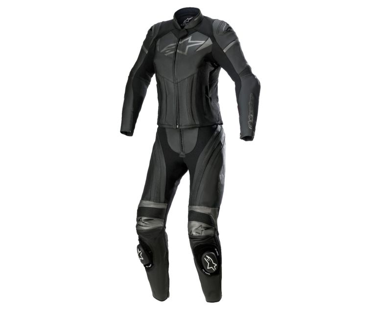 Dvojdielna kombinéza STELLA GP PLUS 2, ALPINESTARS (černá/metalická šedá) 2025