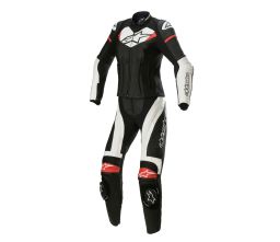 Dvojdielna kombinéza STELLA GP PLUS 2, ALPINESTARS (černá/bílá/červená) 2025