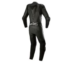 Jednodielna kombinéza STELLA GP PLUS 2, ALPINESTARS (černá/bílá/metalická šedá) 2025