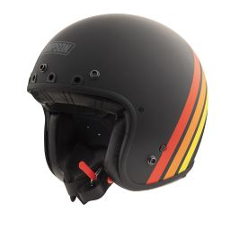 Prilba CHOPPER HELWOOD 2024, SIMPSON (červená/oranžová/černá)