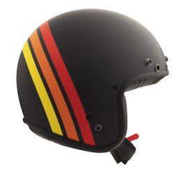 Prilba CHOPPER HELWOOD 2024, SIMPSON (červená/oranžová/černá)