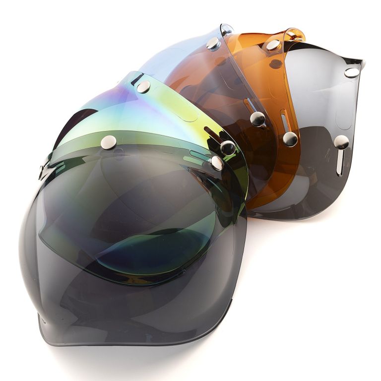 Bubble plexi pre model CHOPPER 2024, SIMPSON (modrá)