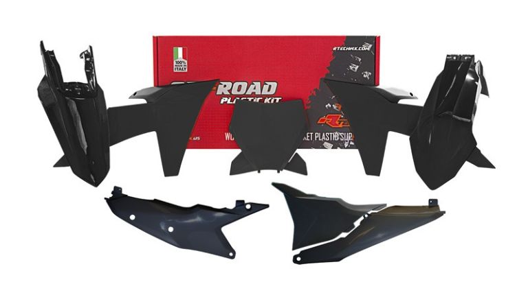 Sada plastov KTM, RTECH (čierna, 6 dielov)