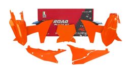 Sada plastov KTM, RTECH (neon oranžovo-čierna, 6 dielov)